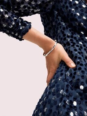 kate spade Silver Polished Bangle Bracelet